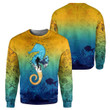 Scuba Diving Sea Horse - 3D All Over Printed Shirt