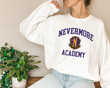 Logo Nevermore Academy Wednesday Addams TV Show Christmas Gifts White Unisex Sweatshirt Hoodie