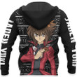 Jaden Yuki Custom Anime Gift For Fan Hoodie Zip Sweatshirt Casual Hooded Jacket Coat