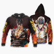 The North Star In Fire Custom Anime Gift For Fan Hoodie Zip Sweatshirt Casual Hooded Jacket Coat
