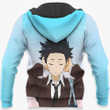 A Slient Voice Ishida Shouya Custom Anime Gift For Fan Hoodie Zip Sweatshirt Casual Hooded Jacket Coat