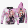 Love Is War Chika Fujiwara Custom Anime Gift For Fan Hoodie Zip Sweatshirt Casual Hooded Jacket Coat
