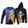 Levy McGarden Fairy Tail Custom Anime Gift For Fan Hoodie Zip Sweatshirt Casual Hooded Jacket Coat