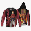Crimson Lion Fuegoleon Vermillion Custom Anime Gift For Fan Hoodie Zip Sweatshirt Casual Hooded Jacket Coat