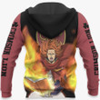 Crimson Lion Fuegoleon Vermillion Custom Anime Gift For Fan Hoodie Zip Sweatshirt Casual Hooded Jacket Coat