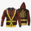 Avatar The Last Airbender Zuko Custom Anime Gift For Fan Hoodie Zip Sweatshirt Casual Hooded Jacket Coat