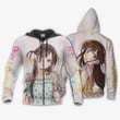 Rent A Girlfriend Ichinose Chizuru Custom Anime Gift For Fan Hoodie Zip Sweatshirt Casual Hooded Jacket Coat