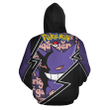 Gengar Custom Anime Gift For Fan Hoodie Zip Sweatshirt Casual Hooded Jacket Coat
