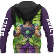 Super Broly Custom Anime Gift For Fan Hoodie Zip Sweatshirt Casual Hooded Jacket Coat