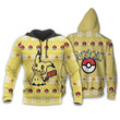 Pokemon Mimikyu Custom Anime Gift For Fan Hoodie Zip Sweatshirt Casual Hooded Jacket Coat