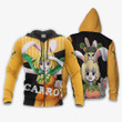 Rabbit Mink Carrot Custom Anime Gift For Fan Hoodie Zip Sweatshirt Casual Hooded Jacket Coat