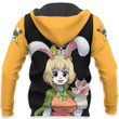 Rabbit Mink Carrot Custom Anime Gift For Fan Hoodie Zip Sweatshirt Casual Hooded Jacket Coat