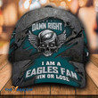 Personalized Skull Damn Right Pattern Philadelphia American Football Philly Eagles Super Bowl Fan Team Baseball Cap Classic Hat Men Woman Unisex