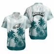Philadelphia American Football Philly Eagles Super Bowl Beach Coconut Trees Gift For Fan Short Sleeve Hawaiian Shirt