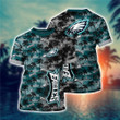 Philadelphia American Football Philly Eagles Super Bowl Palm Trees Graphic Gift For Fan Shirt T-shirt Short Sleeve