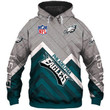 Men's Philadelphia American Football Philly Eagles Super Bowl Gift For Fan Team Hoodie Zip Hoodie Sweatshirt Casual Hooded Jacket Coat