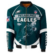 Philadelphia American Football Philly Eagles Super Bowl Team Gift For Fan Graphic Player Running Bomber Jacket Outerwear Christmas Gift