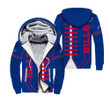 Buffalo American Football Team Bisons Bills Team Shoelaces Gift For Fan Fleece Hoodie With Hood Warm Jacket Winter Coat Outwear