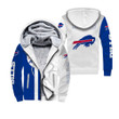 Buffalo American Football Team Bisons Bills Team Sign Gift For Fan Fleece Hoodie With Hood Warm Jacket Winter Coat Outwear