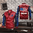Buffalo American Football Team Bisons Bills Team Gift For Fan Team America Flag Leather Bomber Jacket Outerwear Christmas Gift