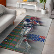 Buffalo American Football Team Bisons Bills Team American Football Team Jim Kelly Catching Ball And Running Huddle For Hunger Rectangle Area Rug Home Decor Floor