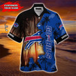 Buffalo American Football Team Bisons Bills Team Team Gift For Fan Personalized Custom Name Short Sleeve Hawaiian Shirt