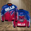 Buffalo American Football Team Bisons Bills Team Sign With Skull Rugby Cap Gift For Fan Team Bomber Jacket Outerwear Christmas Gift