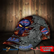 Personalized The Punisher Skull Metallic Pattern Buffalo American Football Team Bisons Bills Team Fan Team Baseball Cap Classic Hat Men Woman Unisex