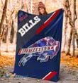 Billstrongest Buffalo American Football Team Bisons Bills Team Team Gift For Fan Christmas Gift Fleece Sherpa Throw Blanket