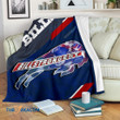 Billstrongest Buffalo American Football Team Bisons Bills Team Team Gift For Fan Christmas Gift Fleece Sherpa Throw Blanket