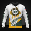 Green Bay American Football Team Packers Aaron Rodgers Gift For Fan Hoodie Zip Hoodie Sweatshirt Casual Hooded Jacket Coat