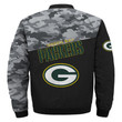 Green Bay American Football Team Packers Aaron Rodgers Camo Gift For Fan Team Bomber Jacket Outerwear Christmas Gift