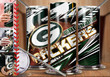 Strong Energy Chinking Green And White Pattern Green Bay American Football Team Packers Aaron Rodgers Tumbler