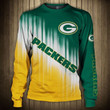 Green Bay American Football Team Packers Aaron Rodgers Two Tone For Fan Gift Sweatshirt Long Sleeve Crewneck Casual Pullover Top