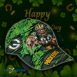 Personalized Mascot St Patrick’s Day Green Bay American Football Team Packers Aaron Rodgers Fan Team Baseball Cap Classic Hat Men Woman Unisex