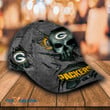 Personalized The Punisher Metallic Rivet Pattern Green Bay American Football Team Packers Aaron Rodgers Fan Team Baseball Cap Classic Hat Men Woman Unisex