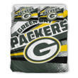 Green Bay American Football Team Packers Aaron Rodgers Logo Polka Dots Set Comforter Duvet Cover With Two Pillowcase Bedding Set