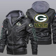Green Bay American Football Team Packers Aaron Rodgers Team Symbol Leather Jacket With Hood Winter Coat Gifts