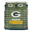 Green Bay American Football Team Packers Aaron Rodgers Grass Pattern Set Comforter Duvet Cover With Two Pillowcase Bedding Set