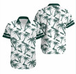 Green Bay American Football Team Packers Aaron Rodgers Coconut Trees Gift Short Sleeve Hawaiian Shirt