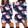 New England Pat American Football Team Patriots Gift For Fan Hoodie Dress Women's Long Sleeve Hooded Jumpers Casual Dress Gifts