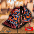 Personalized Fire Flame Skull New England Pat American Football Team Patriots Fan Team Baseball Cap Classic Hat Men Woman Unisex