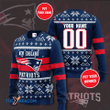 Personalized New England Pat American Football Team Patriots Ugly Sweater For Unisex Gift For Xmas Holiday