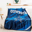 Dallas American Football Team Dem Boyz Cowboys Navy Blue Gift Fleece Sherpa Throw Blanket