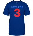 Support Damar Hamlin Love For 3 Buffalo American Football Team Bisons Bills Team Navy Blue T-Shirt