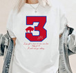 Love For Damar Hamlin #3 Gift For Fan Buffalo American Football Team Bisons Bills Team Number T-shirt Shirt