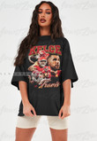 Travis Kelce Vintage 90s Super Bowl LVII Kansas City KC American Football Black T-shirt Shirt