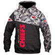 Gift Fan Kansas City American Football Team Road Super Bowl Military Hoodie Zip Hoodie Sweatshirt Casual Hooded Jacket Coat