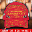 Personalized The World's Greatest Fan Red Background Kansas City American Football Team Road Super Bowl Fan Team Baseball Cap Classic Hat Men Woman Unisex