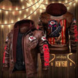 Kansas City American Football Team Road Super Bowl USA Flag Print Bomber Leather Jacket Hooded Motorcycle Biker Winter Coat Gifts